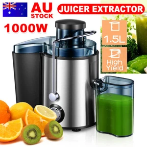 1000W 1.5L Electric Juicer Stainless Steel Fruit Vegetable Juice Maker Extractor - Picture 1 of 12