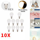 10 X 5w Led Warm White Light Globes Bulbs Lamps Small Screw E14 Round Ses Pearl