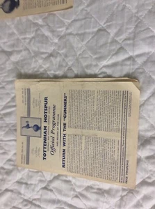 1960/1 DIV 1 TOTTENHAM HOTSPUR SPURS V ARSENAL DOUBLE SEASON 5 - Picture 1 of 1
