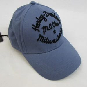 Gorra ajustable Harley Davidson azul para motocicleta MC Club - Imagen 1 de 7