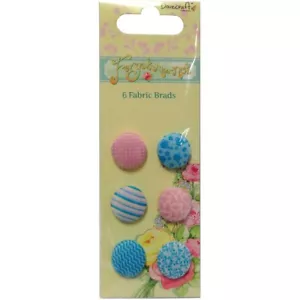 Fabric Brads-package of six - Picture 1 of 1