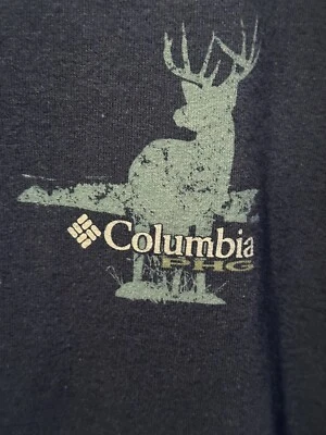 Camisa Columbia Hombre Harvest Days Manga Larga Talla Grande Ciervo Caza Azul Foto 1 de 4