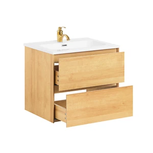 SoBuy Waschbeckenunterschrank schmal Badezimmerschrank Waschtisch BZR174-N - Bild 1 von 6