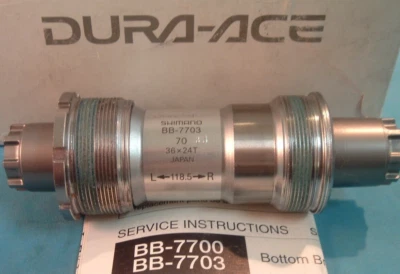 Shimano Dura Ace 70x118.5MM BB-7703 Sealed Cartridge NEW/NOS Bottom Bracket-NIB - Image 1 of 4