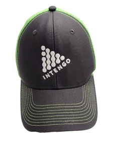 Ouray Intengo Logo Trucker Hat Snapback Mesh Neon Green Cap - Picture 1 of 7