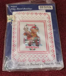 Design Works Counted Cross Stitch Greetings Kit - Merry Christmas - Picture 1 of 2
