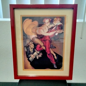 Jaurez Machado "Tango Over Piano" Print - Cherry Wood Frame "The Pianist" Art - Picture 1 of 4