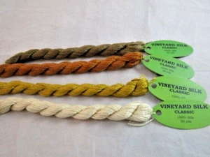 Vineyard Silk Classic Assorted Colors Lot of 4 100% Silk NEW H101 - Picture 1 of 2