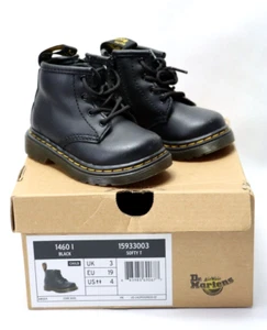 DR. MARTENS Air Wair Child Size US 4 Black w/ Box Unisex Boot Zipper on Side - Picture 1 of 6