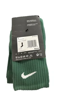Nike Classic Cushioned Knee High Soccer Socks MEDIUM (6-8) Dark Green White X323 - Picture 1 of 5