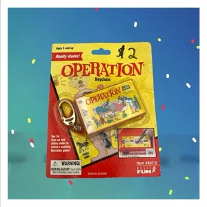 OPERATION GAME KEYCHAIN Works 1998 Hasbro Basic Fun #537-0 NEW - Picture 1 of 6