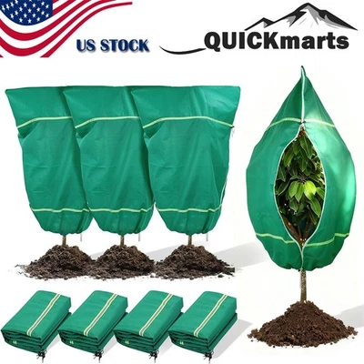 4 PIEZAS Cubiertas para plantas exteriores de invierno Protección contra la congelación Reutilizable Manta de tela contra escarcha Foto 1 de 4