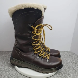 MERRELL Natalya Botas de Nieve Impermeables de Cuero Marrón con Cordones para Mujer Talla 9.5 - Imagen 1 de 20