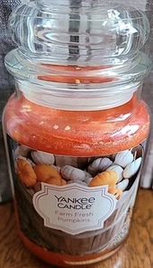 Yankee Candle FARM FRESH PUMPKINS 22 oz Large Jar Candle - Picture 1 of 4