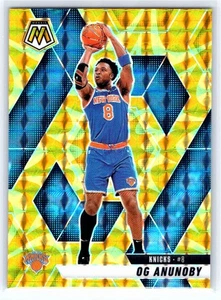 2024-25 Panini Mosaic #123 OG Anunnoby reactivo amarillo mosaico New York Knicks - Imagen 1 de 2
