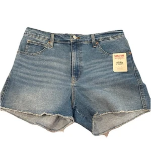 Pantalones Cortos Jean Levi Strauss Signature Tiro Alto 3” Corte Para Mujer Talla 12/31W - Imagen 1 de 4