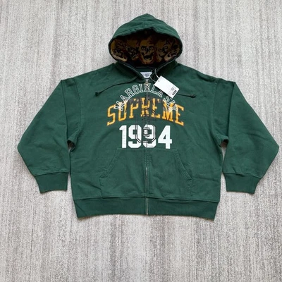 Supreme x MM6 Maison Margiela Green Zip-Up Hoodie | Size Medium | BRAND NEW - Image 1 of 4