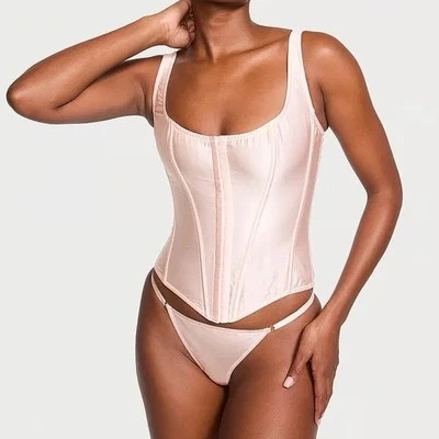 Victoria Secret 100% Silk Corset Light Pink/nude Size S - Image 1 of 4
