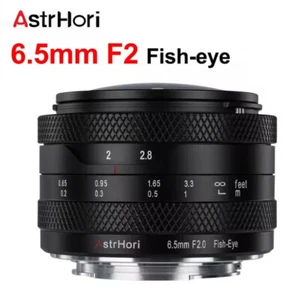 AstrHori 6.5mm F2.0 Ultra Wide Angle Circular Fisheye lens RF/X/E/M43/Z-Mount - Picture 1 of 22