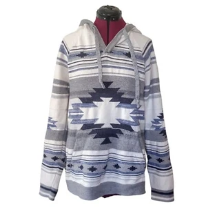 American Eagle Hoodie Sweater Men’s Large Multicolor Knit Pullover Hooded - Picture 1 of 7