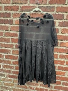 Rundholz dip Black Rose detail Sheer Top - Picture 1 of 3