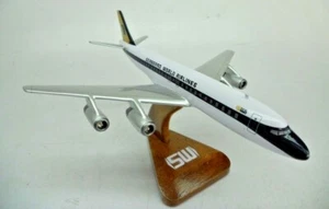Douglas DC-8 Seaboard World Airlines Aircraft Wood Model Replica Free Shipping - Picture 1 of 5