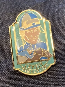 Rare 1986 87 LAFFIT PINCAY JR Horse Racer Pin Celebrating 7 Wins At Santa Anita - Picture 1 of 4