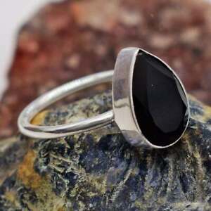 Black Onyx Ring 925 Sterling Silver Ring Handmade Ring Boho Ring All Size BM-691