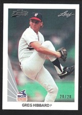 GREG HIBBARD 2012 LEAF MEMORIES #523 SILVER 1990 BUY BACK WHITE SOX 20/20 SP
