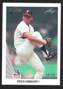 GREG HIBBARD 2012 LEAF MEMORIES #523 SILVER 1990 BUY BACK WHITE SOX 20/20 SP