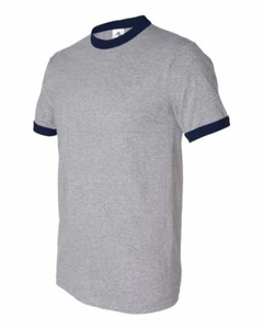 Augusta Sportswear 710 Polyester/Cotton 50/50 Jersey Knit Ringer T-Shirt S-3XL - Picture 1 of 27