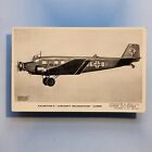 WW2 Aircraft Recognition Postcard C1940 Junkers JU 52 3mz Transport Luftwaffe