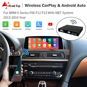 Wireless Carplay Android Auto Retrofit For BMW 6 Series F06 F12 F13 NBT 2012-16 - Afbeelding 1 van 10