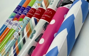 Hallmark Wrapping Paper Rolls  Bundle -Birthday, Male, Female , Kids -22 metres - Picture 1 of 9