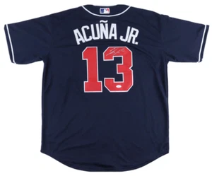 RONALD ACUNA JR. Signed NIKE Atlanta Braves #13 Jersey Autographed (JSA COA)🔥🔥 - Picture 1 of 2