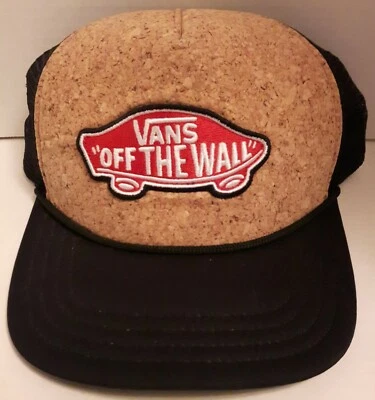 VANS: OFF THE WALL - Corkboard Mesh-Backed Adjustable Snapback Cap - NEW - Image 1 of 4