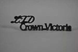 1982-1987 FORD LTD Crown Victoria Emblem, Chrome Script Name Plate - Bild 1 von 7