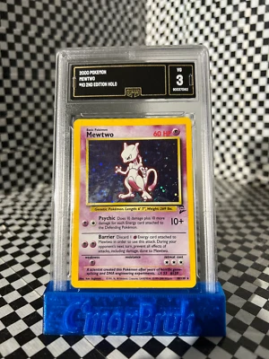 Mewtwo Holo Base Set 2 GMA GRADE 3 - Image 1 of 2