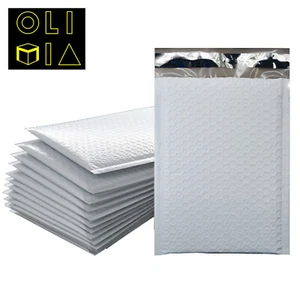 50 #0 Poly Bubble Lined Padded Mailers Shipping Envelopes 6.5 X10 CD DVD - Picture 1 of 5
