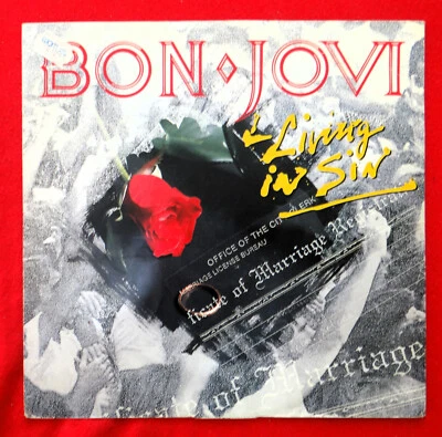 BON JOVI - Living in Sin [Vinyl Single - LP 12"]"  (1988) - Bild 1 von 2