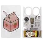 'Strawberry Milk Carton' Mini Travel Sewing Kit (SE00015912)