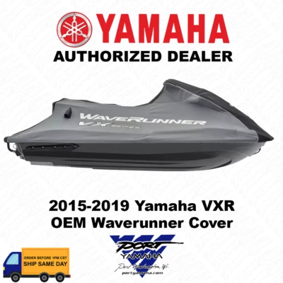 OEM YAMAHA 2015-2019 VXR WaveRunner Cover Gray/Black - MWV-CVRVR-BC-19 - Image 1 of 2