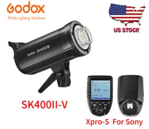 US Godox SK400II-V 400Ws 110V Studio Flash Strobe Light+Xpro-S Trigger For Sony - Picture 1 of 15