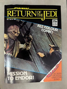 Return of the Jedi No 5 July 20th 1983, Star Wars Weekly UK, Marvel Comic - Imagen 1 de 3