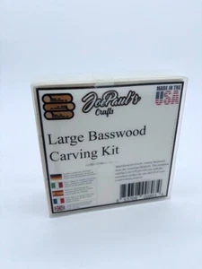 JoePauls Crafts großes Lindenholz Schnitzset Blöcke Schnitzen Rohling Premium Holz - Bild 1 von 2