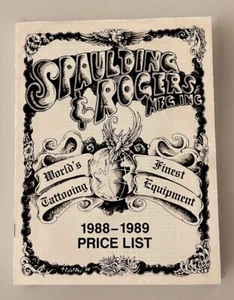 Collectible Spaulding & Rogers Tattoo Parts Catalog 1988-89 Rare Vintage Tattoo - Picture 1 of 2