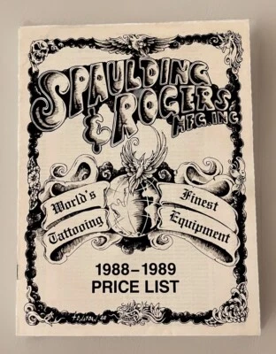 Sammlerstück Spaulding & Rogers Tattoo Teilekatalog 1988-89 selten Vintage Tattoo - Bild 1 von 2