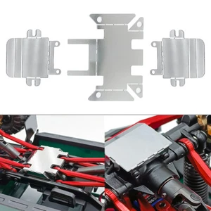 For 1/18 Scale TRX4M Defender Bronco Stainless Skid Plate Axle Guard Protector - Picture 1 of 8