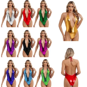Womens Swimsuit Sleeveless One Piece Micro Bodysuit Lingerie Bathing Suit Mini - Picture 1 of 89