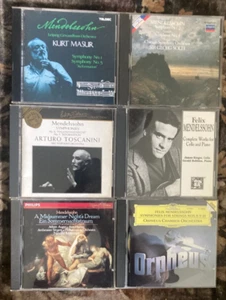 Felix Mendelssohn - 6er Set CDs - "Sommernachtstraum" 4 Sinfonien, mehr - Bild 1 von 4